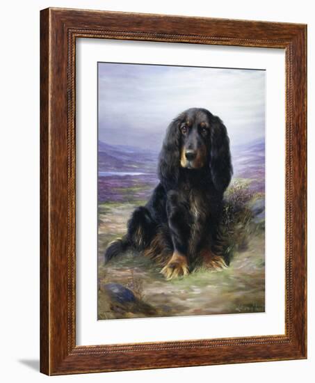 Spaniel in the Highlands-Lilian Cheviot-Framed Giclee Print