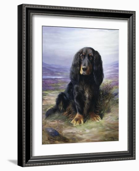 Spaniel in the Highlands-Lilian Cheviot-Framed Giclee Print