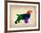 Spaniel Watercolor-NaxArt-Framed Art Print