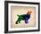 Spaniel Watercolor-NaxArt-Framed Art Print