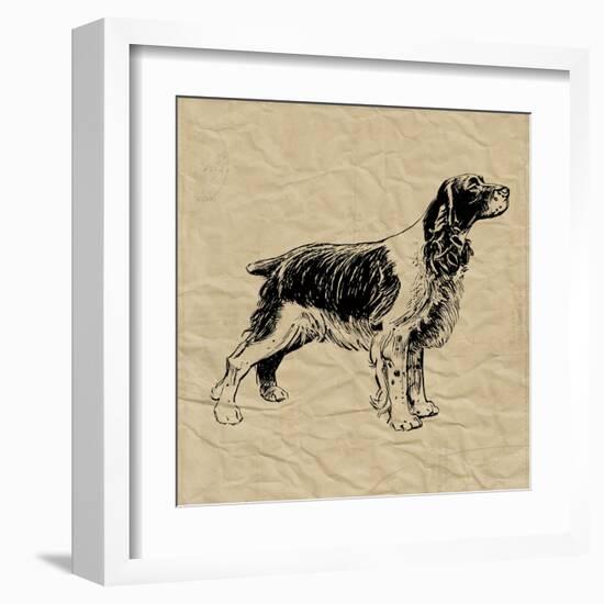 Spaniel-Sabine Berg-Framed Art Print