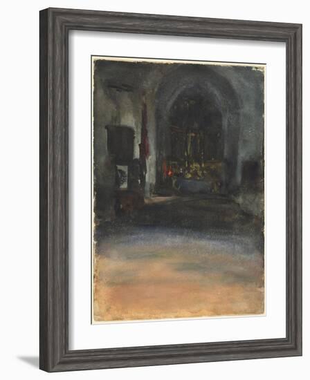 Spanish Church Interior, c.1880-John Singer Sargent-Framed Giclee Print