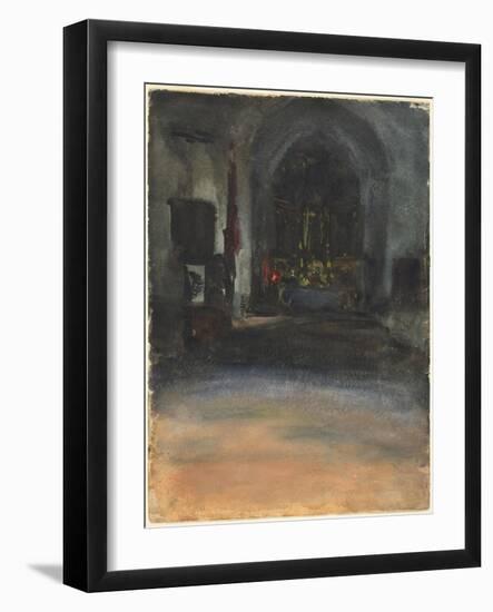 Spanish Church Interior, c.1880-John Singer Sargent-Framed Giclee Print