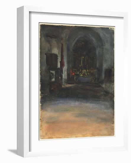 Spanish Church Interior, c.1880-John Singer Sargent-Framed Giclee Print