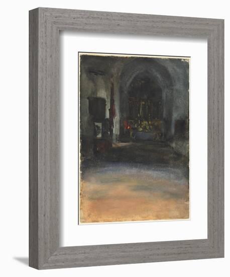 Spanish Church Interior, c.1880-John Singer Sargent-Framed Giclee Print