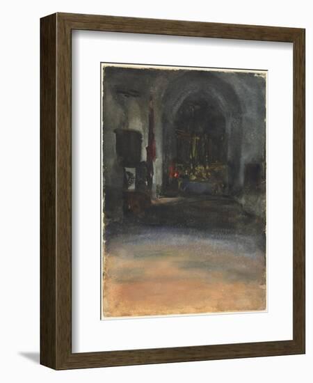 Spanish Church Interior, c.1880-John Singer Sargent-Framed Giclee Print