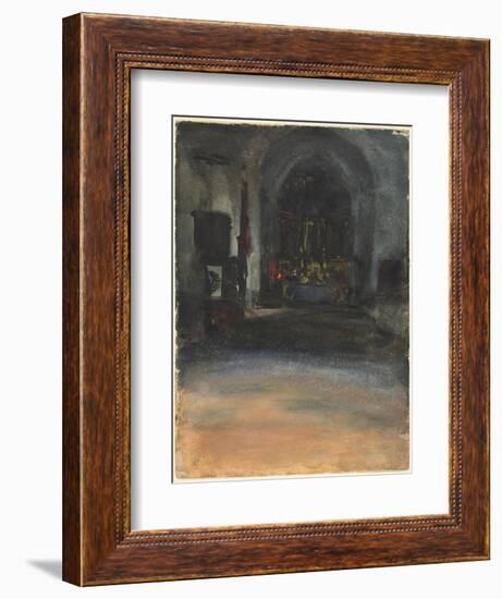 Spanish Church Interior, c.1880-John Singer Sargent-Framed Giclee Print