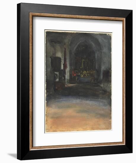 Spanish Church Interior, c.1880-John Singer Sargent-Framed Giclee Print