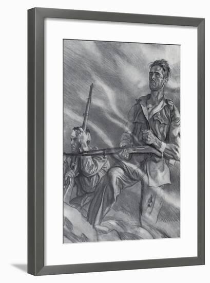 Spanish Civil War-Carlos Saenz de Tejada-Framed Art Print