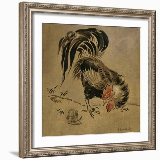 Spanish Cock and Snail-Joseph Crawhall-Framed Giclee Print