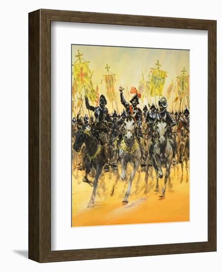 Spanish Conquistadors-Graham Coton-Framed Giclee Print