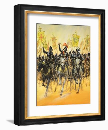 Spanish Conquistadors-Graham Coton-Framed Giclee Print