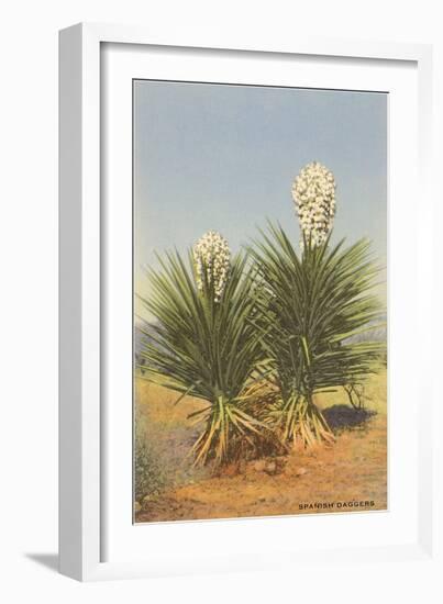 Spanish Daggers, Yuccas-null-Framed Art Print