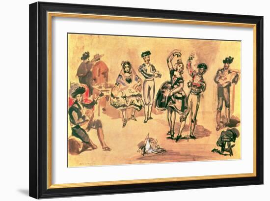 Spanish Dancers, 1862-Edouard Manet-Framed Giclee Print