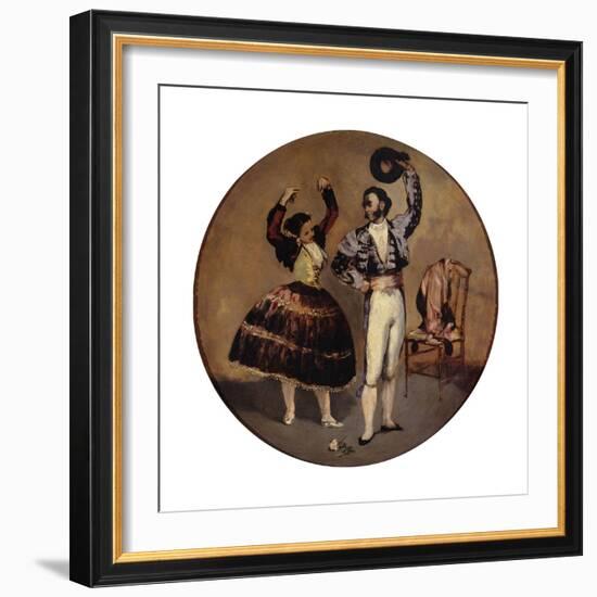 Spanish Dancers-Edouard Manet-Framed Giclee Print