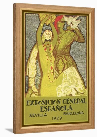 Spanish Fair Flamenco Dancer-null-Framed Stretched Canvas