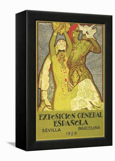 Spanish Fair Flamenco Dancer-null-Framed Stretched Canvas