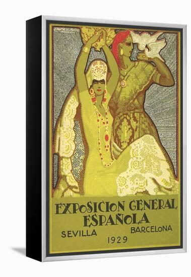 Spanish Fair Flamenco Dancer-null-Framed Stretched Canvas