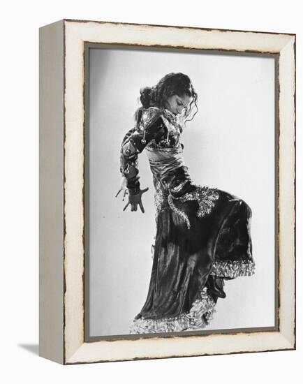 Spanish Flamenco Dancer Carmen Amaya Performing-Gjon Mili-Framed Premier Image Canvas