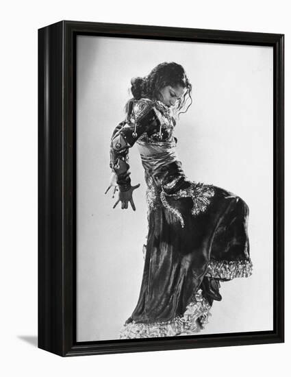 Spanish Flamenco Dancer Carmen Amaya Performing-Gjon Mili-Framed Premier Image Canvas