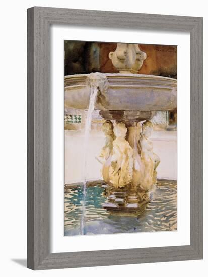 Spanish Fountain, 1912-John Singer Sargent-Framed Giclee Print