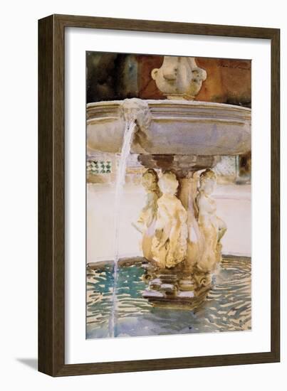 Spanish Fountain, 1912-John Singer Sargent-Framed Giclee Print