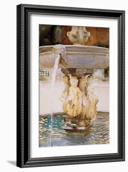 Spanish Fountain, 1912-John Singer Sargent-Framed Giclee Print