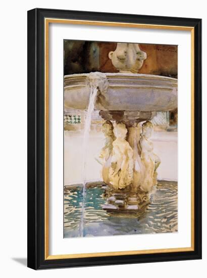 Spanish Fountain, 1912-John Singer Sargent-Framed Giclee Print