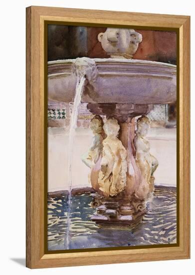 Spanish Fountain-John Singer Sargent-Framed Premier Image Canvas