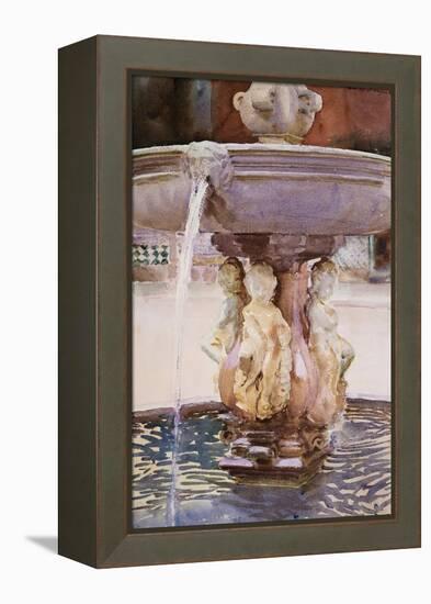 Spanish Fountain-John Singer Sargent-Framed Premier Image Canvas
