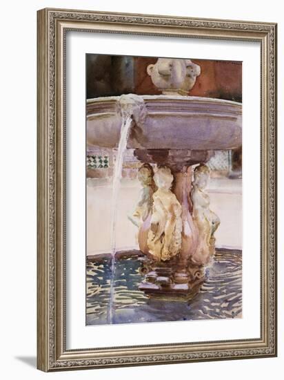 Spanish Fountain-John Singer Sargent-Framed Giclee Print