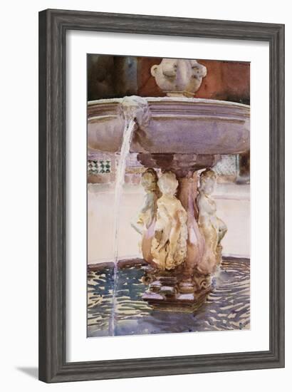 Spanish Fountain-John Singer Sargent-Framed Giclee Print