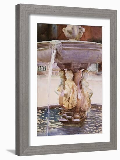 Spanish Fountain-John Singer Sargent-Framed Giclee Print