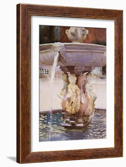 Spanish Fountain-John Singer Sargent-Framed Giclee Print