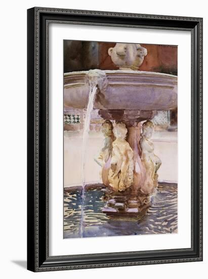 Spanish Fountain-John Singer Sargent-Framed Giclee Print