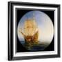 Spanish Galleon Taken by the Pirate Pierre Le Grand Near the Coast of Hispaniola, in 1643-Théodore Gudin-Framed Giclee Print