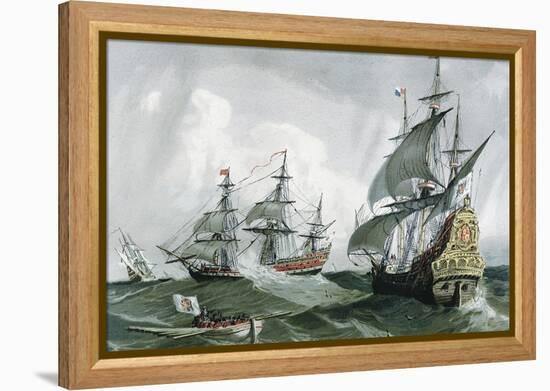 Spanish Galleons and Vessels (17th C)-null-Framed Stretched Canvas