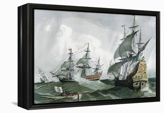 Spanish Galleons and Vessels (17th C)-null-Framed Stretched Canvas