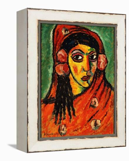 Spanish Girl with a Red Scarf; Spanierin Mit Rotem Schal, C.1912-Alexej Von Jawlensky-Framed Premier Image Canvas