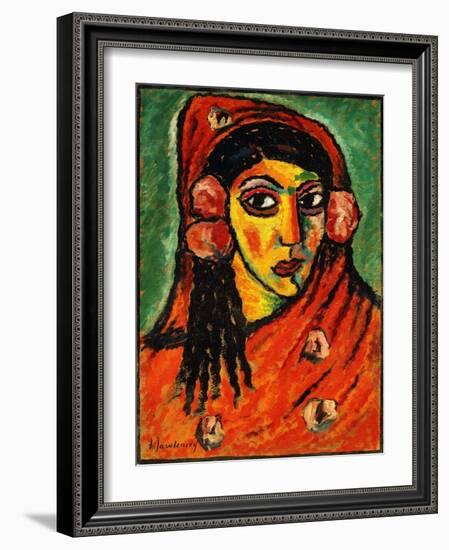 Spanish Girl with a Red Scarf-Alexej Von Jawlensky-Framed Giclee Print