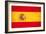 Spanish Grunge Flag. A Flag Of Spain With A Texture-TINTIN75-Framed Art Print