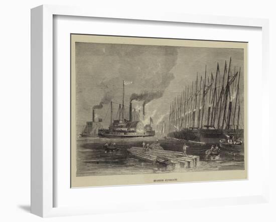 Spanish Gunboats-Walter William May-Framed Giclee Print