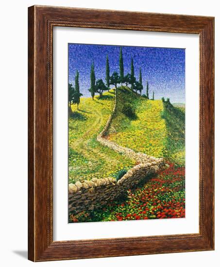 Spanish Hill Top, 1992-Trevor Neal-Framed Giclee Print