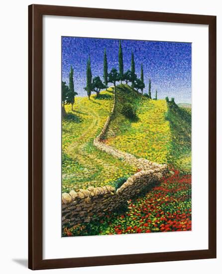 Spanish Hill Top, 1992-Trevor Neal-Framed Giclee Print