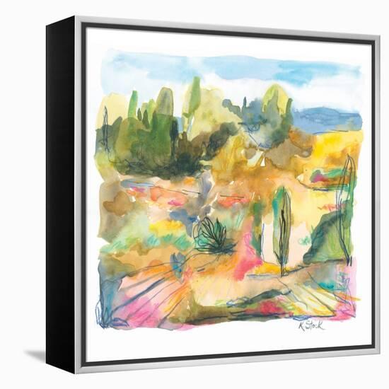 Spanish Landscape 1-Kerstin Stock-Framed Stretched Canvas