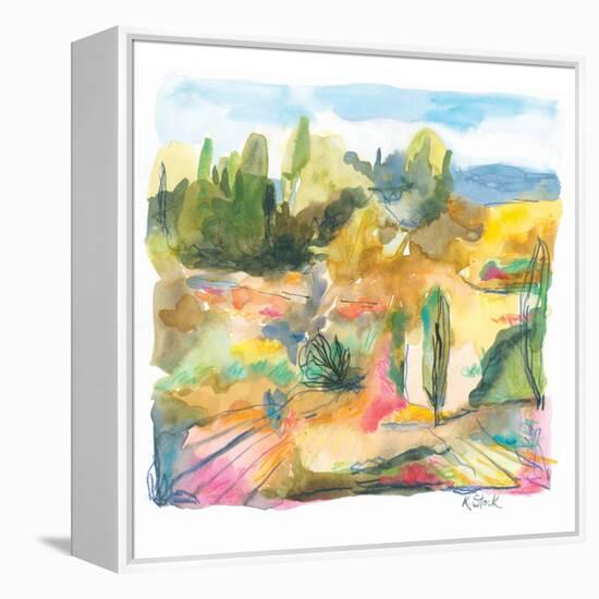 Spanish Landscape 1-Kerstin Stock-Framed Stretched Canvas