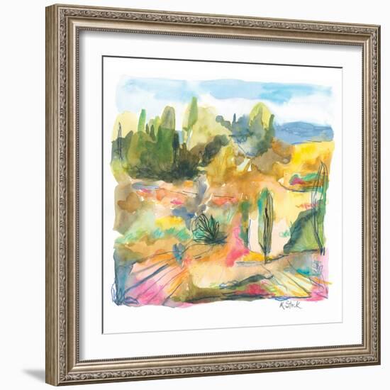 Spanish Landscape 1-Kerstin Stock-Framed Art Print