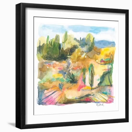 Spanish Landscape 1-Kerstin Stock-Framed Art Print