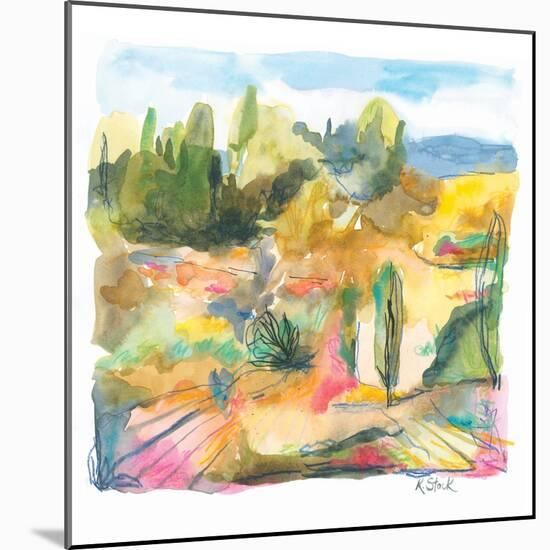 Spanish Landscape 1-Kerstin Stock-Mounted Art Print