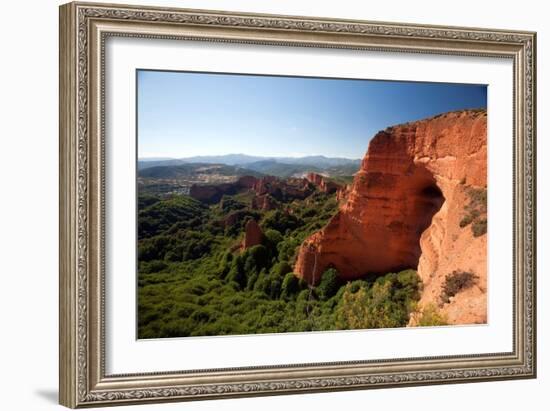 Spanish Landscape with Cliff Face-Felipe Rodriguez-Framed Photographic Print